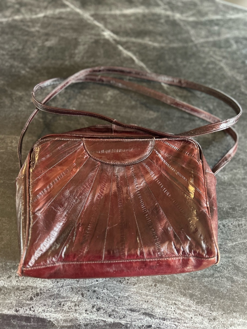 Vintage eel skin purse - Picture 13 of 14